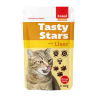 Sanal Cat Tasty Stars, печень, 40 г