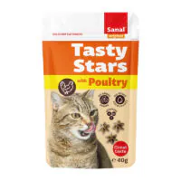 Sanal Cat Tasty Stars, мясо птицы, 40 г