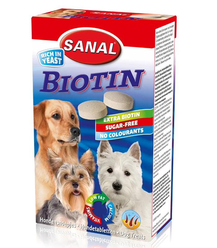 Sanal Dog Biotin, для шерсти, 100 г