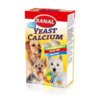 Sanal Dog Yeast-Calcium, дрожжи и кальций, 100 г