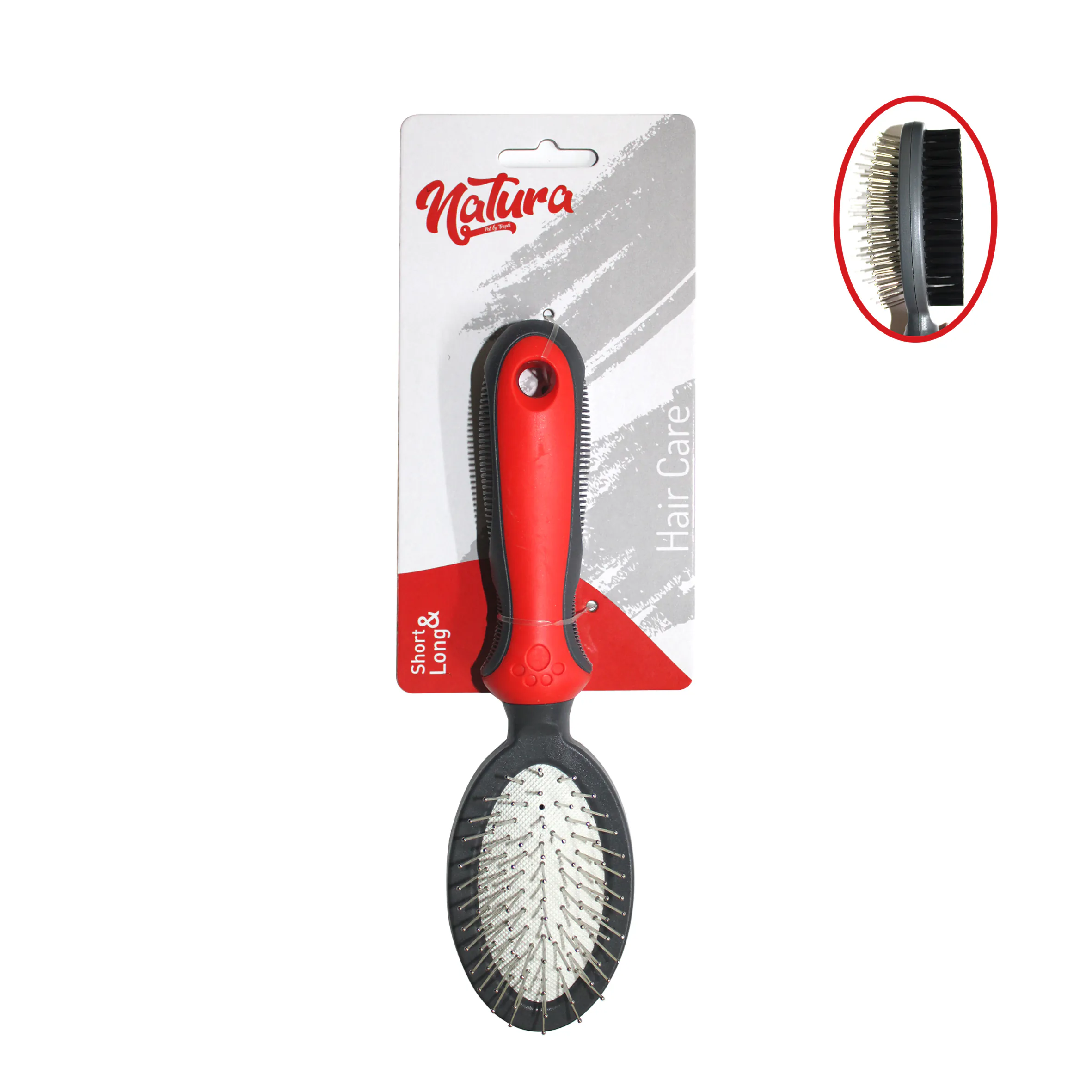 Natura Double Side Oval Pet Brush MK325 Small