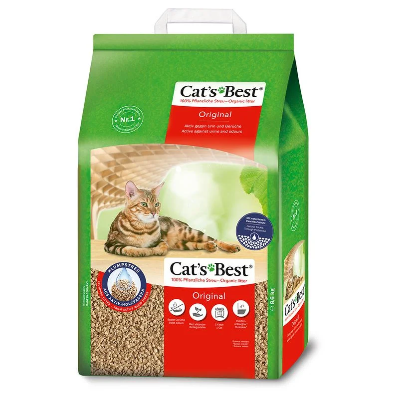 Cat's Best Original, древесный комкующийся, 5 л / 2,1 кг