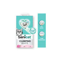 Sanicat Clumping White, бентонитовый с розой, 8 л