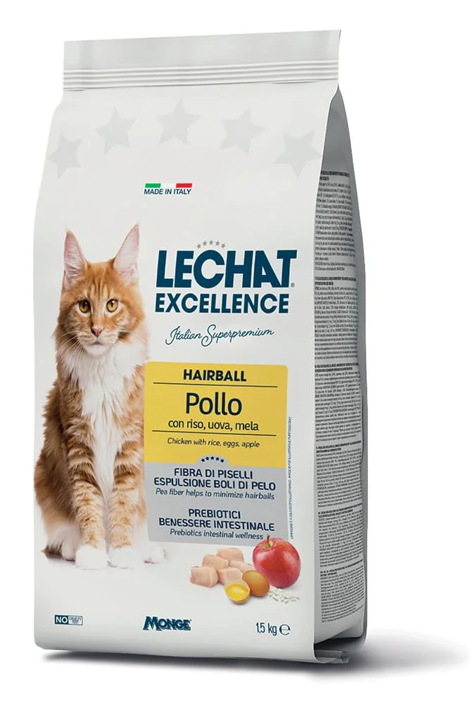 LeChat Dry Excellence Hairball, курица, 1,5 кг
