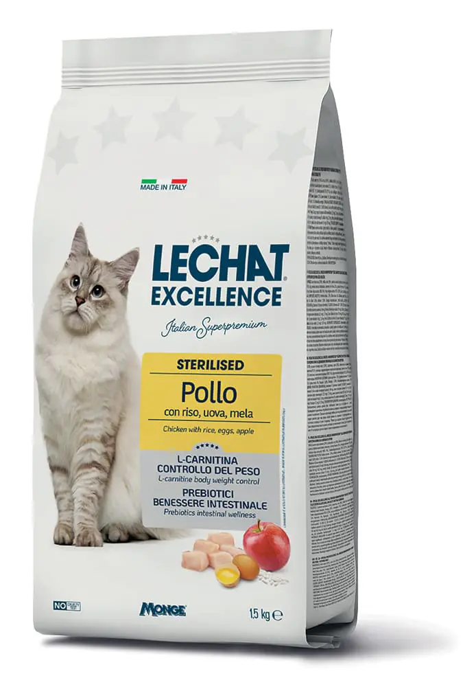 LeChat Dry Excellence Sterilized, мясо птицы, 400 г