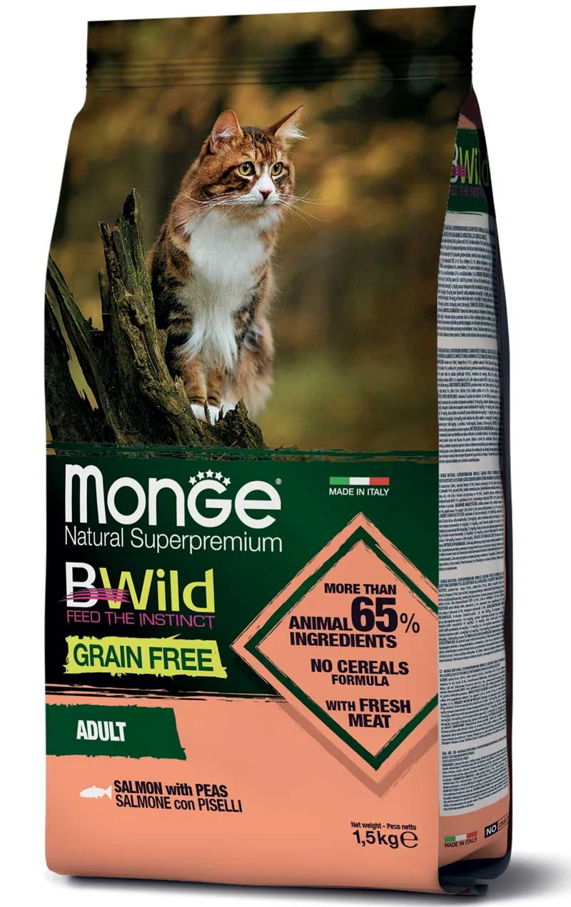 BWild Dog Grain Free Adult, лосось с горошком, 12 кг