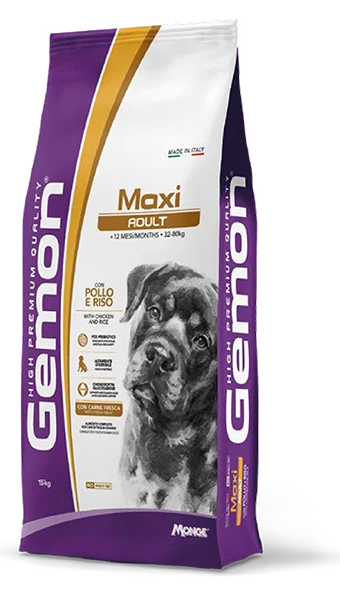 Gemon Dog Maxi Adult, курица с рисом, 15 кг