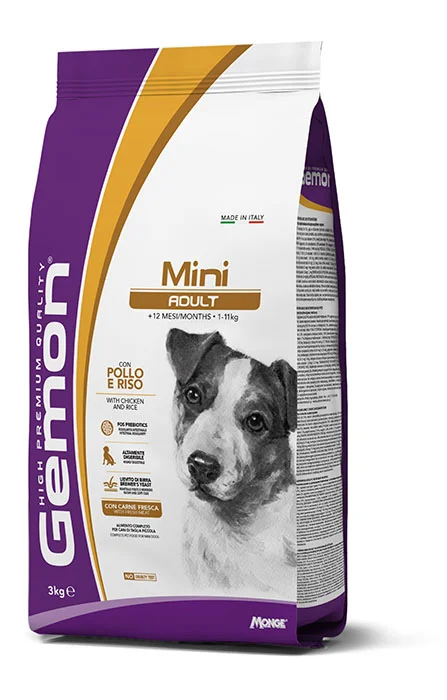 Gemon Dog Mini Adult, курица с рисом, 3 кг