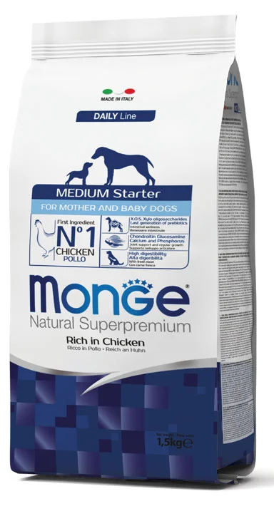 Monge Dog Medium Starter, мясо птицы, 1,5 кг
