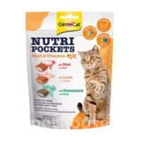 Gimcat Nutri Pockets Malt-Vit для шерсти (150 г), лакомство для кошек, 150 г