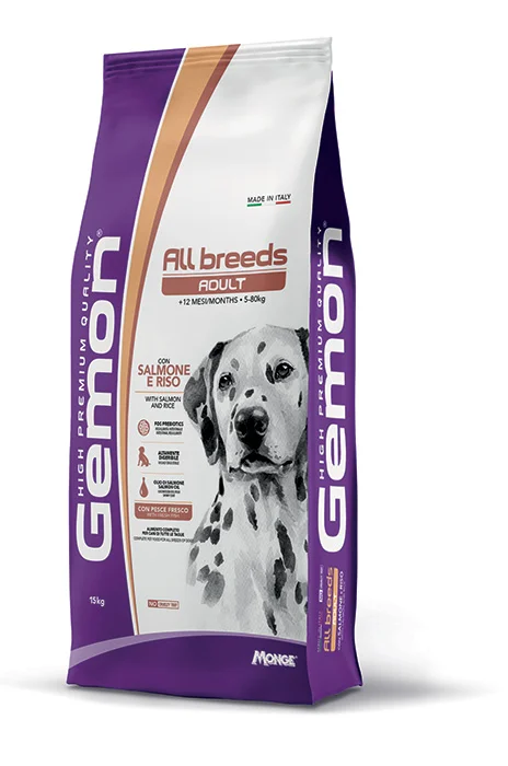 Monge Dog All Breed Adult, лосось с рисом, 2,5 кг