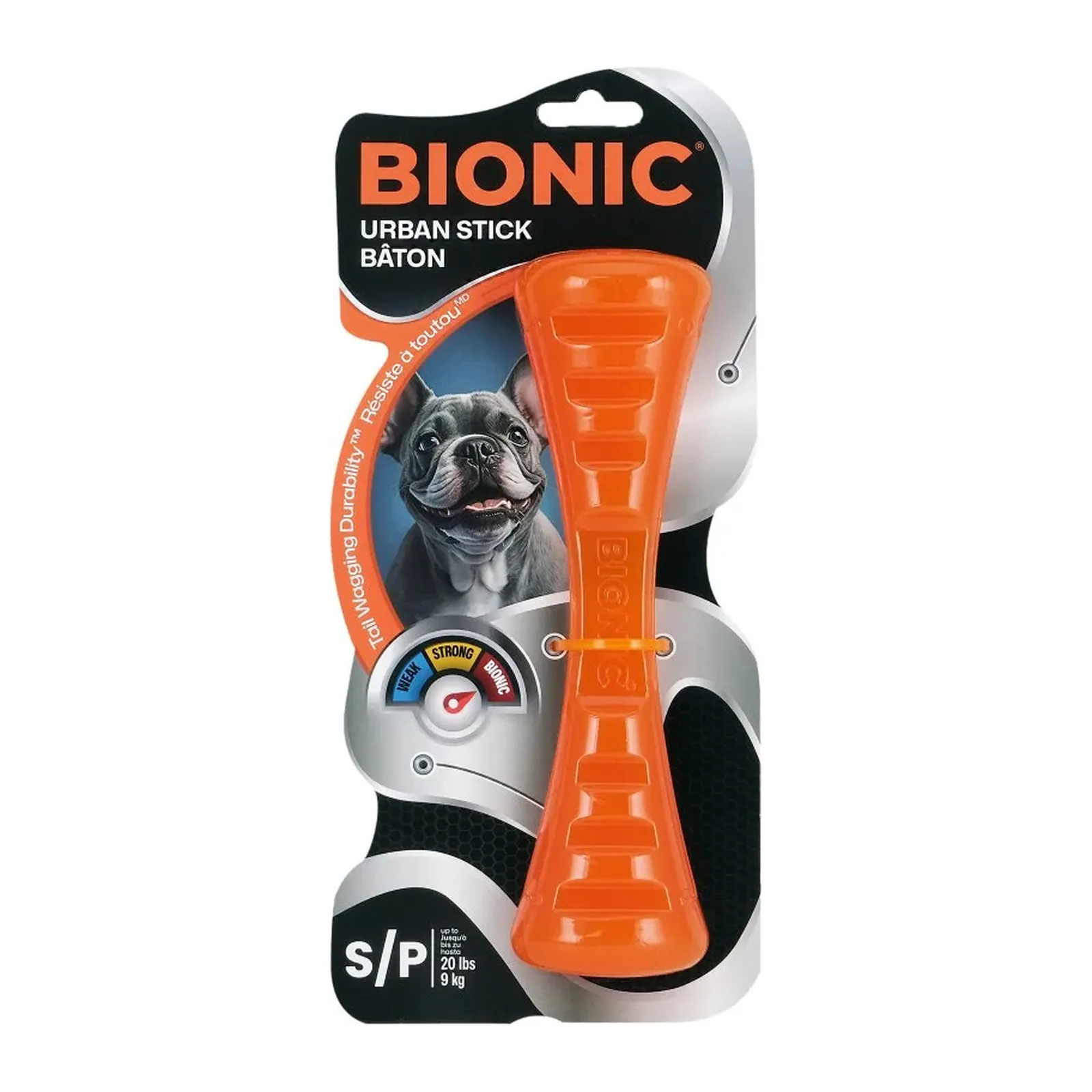 Bionic Urban Stick, baton rezistent cu compartimente pentru recompense pentru câini, S