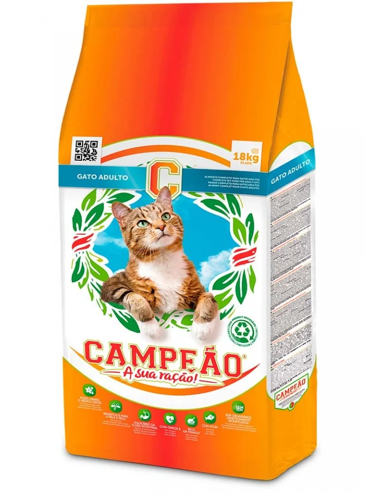 Campeão Gato Adulto сухой корм для взрослых кошек, 18 кг