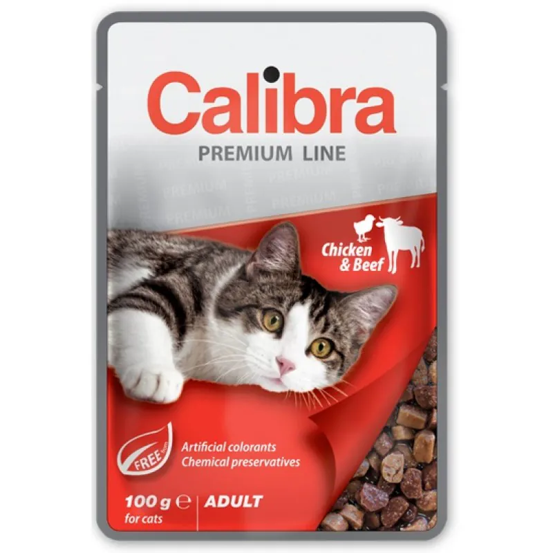 Calibra Premium Pouch Adult Chicken&Beef 100g