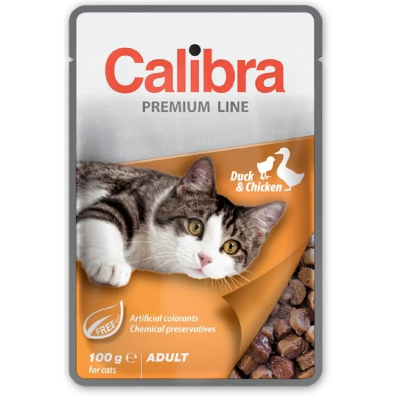 Calibra Premium Pouch Adult Duck&Chicken 100g