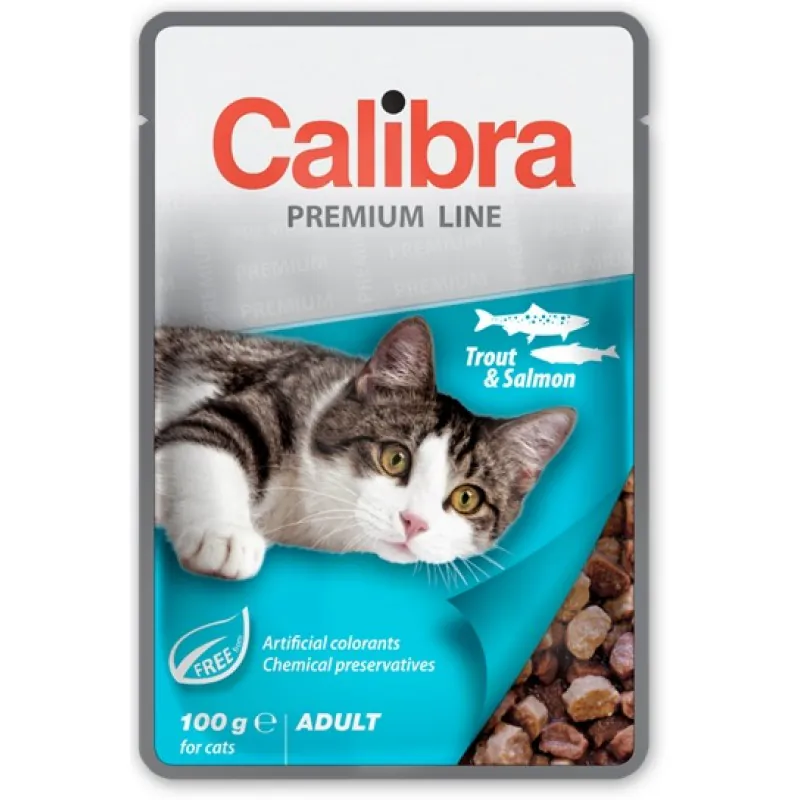 Calibra Premium Pouch Adult Trout&Salmon 100g