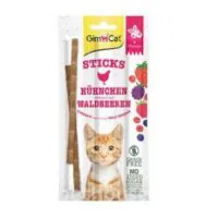Gimcat палочки Duo — курица с ягодами, лакомство для кошек, 3 шт