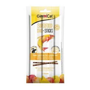 Gimcat палочки Duo — лосось с манго, лакомство для кошек, 3 шт