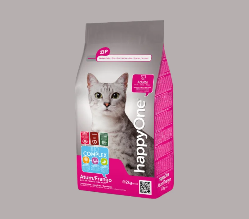 HappyOne Adult Tuna & Chicken 10 кг — супер-премиум корм для кошек с чувствительным пищеварением