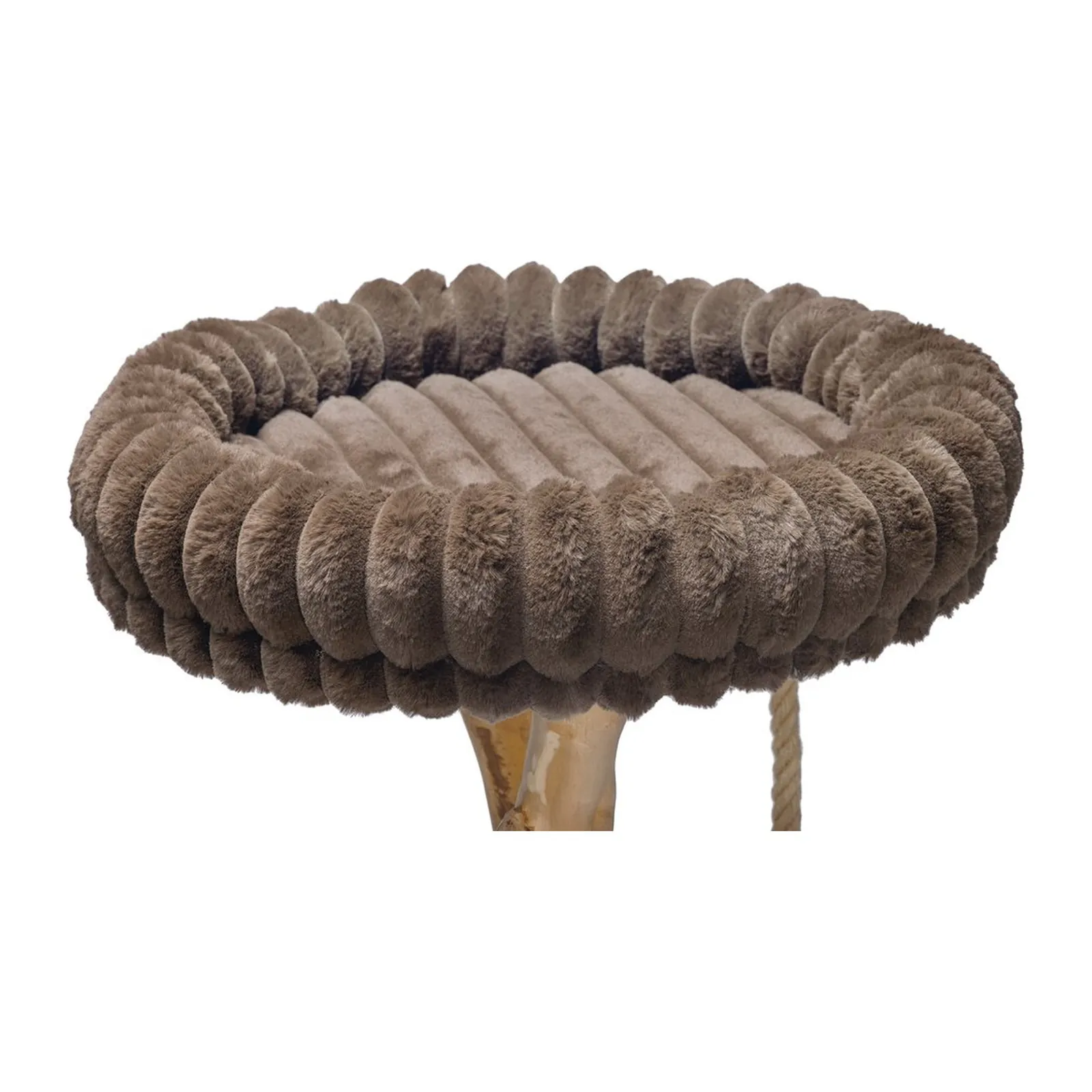 Designed by Lotte Raja, ansamblu de joacă cu zgârietoare pentru pisici, 60×60×114 cm, maro