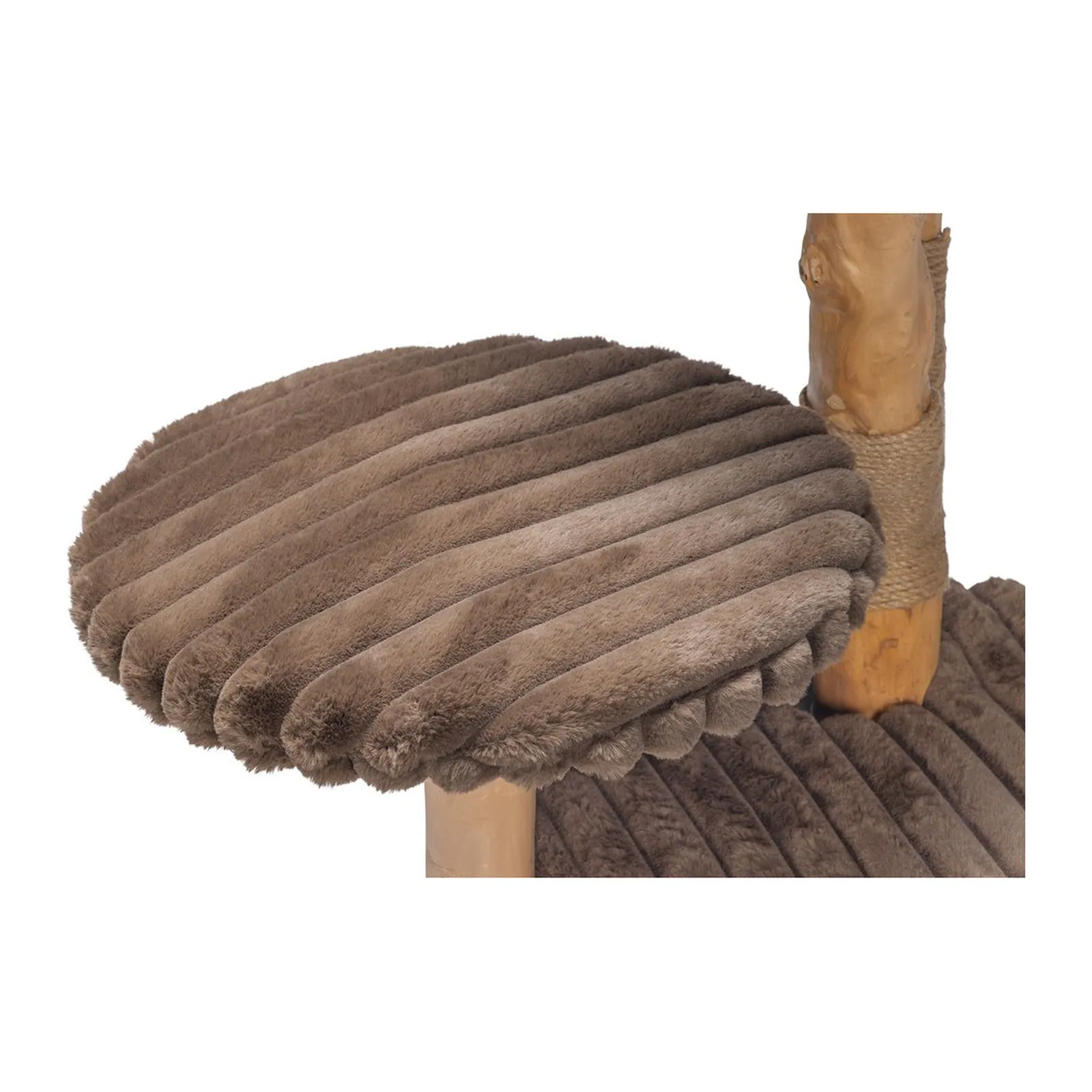 Designed by Lotte Raja, ansamblu de joacă cu zgârietoare pentru pisici, 60×60×114 cm, maro