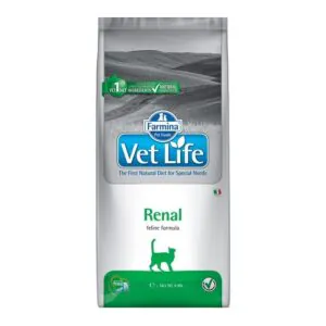 Farmina Vet Life Renal, лечебная диета для кошек, 2 кг