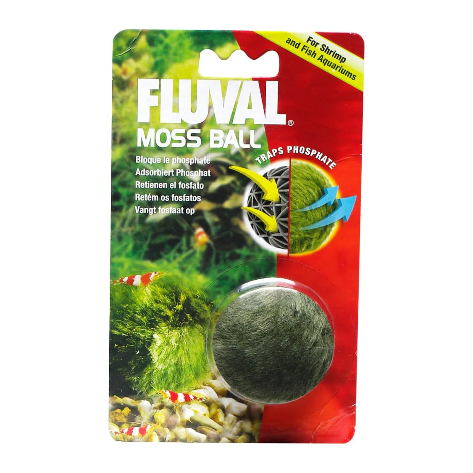 Fluval Moss Ball, bilă pentru calitatea apei din acvariu, 4,5 cm