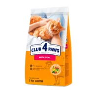 Club 4 Paws Adult с телятиной — сухой корм для взрослых кошек