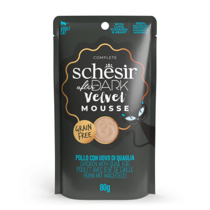 Schesir After Dark, курица с перепелиным яйцом, мусс, 80 г