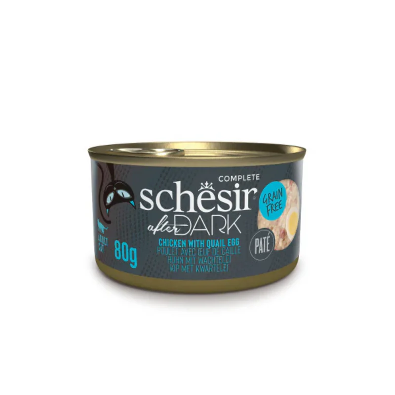 Schesir After Dark, курица с перепелиным яйцом, в бульоне, 80 г