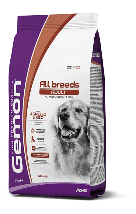 Gemon All Breed Adult, ягнёнок, 3 кг
