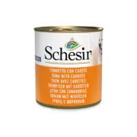 Schesir Dog, тунец с морковью, в желе, 285 г