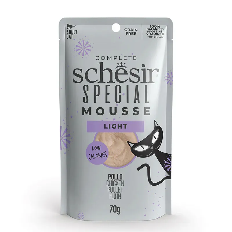 Schesir Light, курица, мусс, 70 г