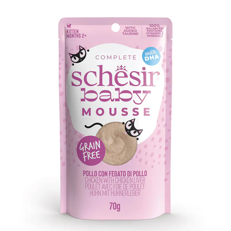 Schesir Baby, курица с печенью, мусс, 70 г