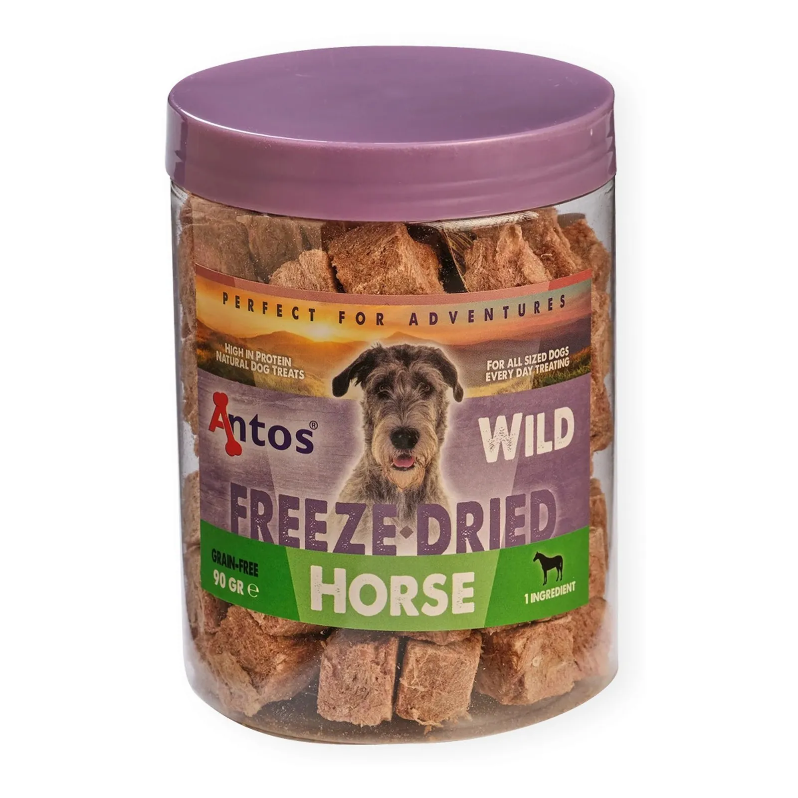 Antos WILD, recompensă pentru câini, carne de cal liofilizată, 90 g