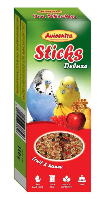 Avicentra Sticks Fruit & Honey Budgie