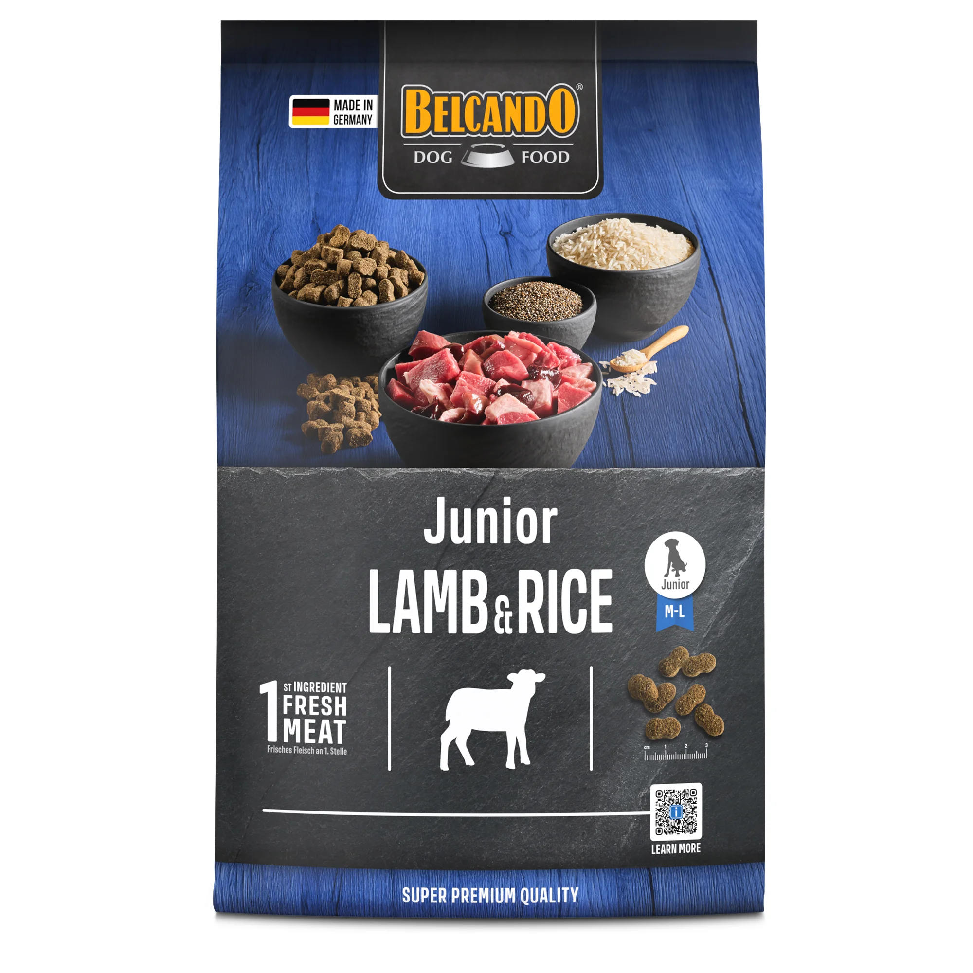 Belcando Junior, ягнёнок с рисом, 4 кг