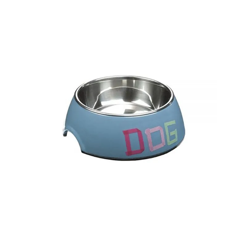 Beeztees Миска из нержавеющей стали Tape Dog, синяя