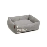 Beeztees Лежак-диван из хлопка Woof You, серый