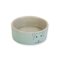 Beeztees Миска керамическая для морских свинок Frinca, серый/мятный