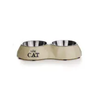 Beeztees Миска двойная из нержавеющей стали Best Cat