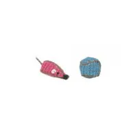 Beeztees Игрушка мышка и мячик из сизаля