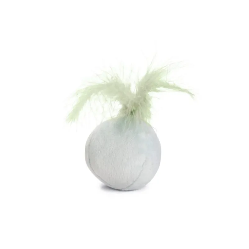 Beeztees Мячик плюшевый с перьями Rizo Mint