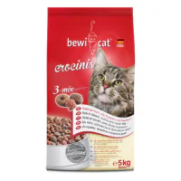 Bewi Cat Crocinis, три вкуса, 5 кг