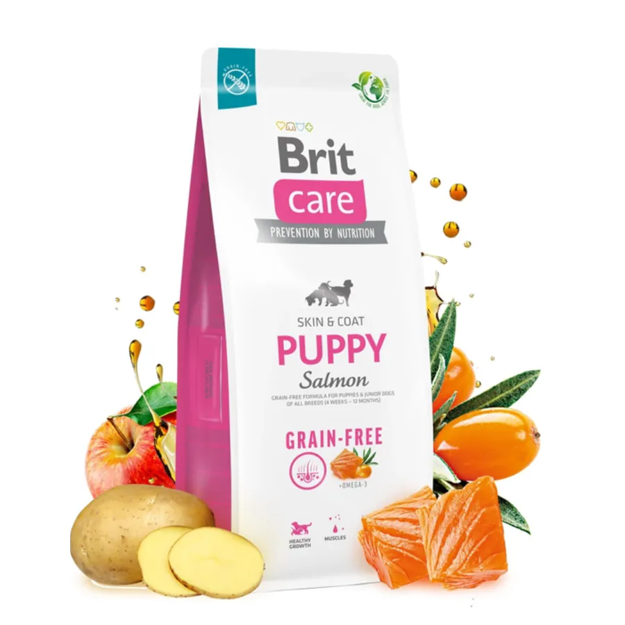 Brit Care Grain-Free Puppy, somon, 3 kg