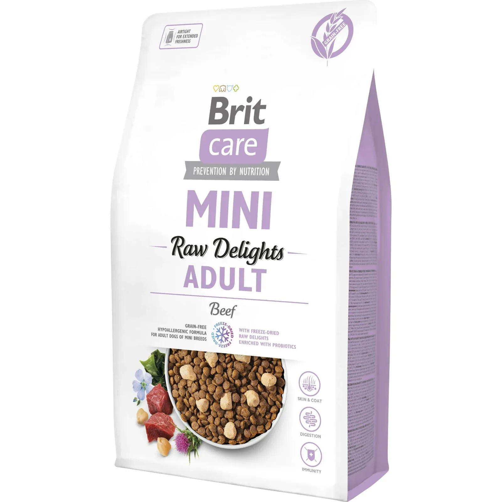 Brit Care Mini Raw Delights Adult, говядина, 2 кг