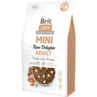 Brit Care Mini Raw Delights Adult, индейка и креветки, 2 кг