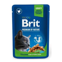 Brit Premium Cat Pouch Chicken Slices Sterilised