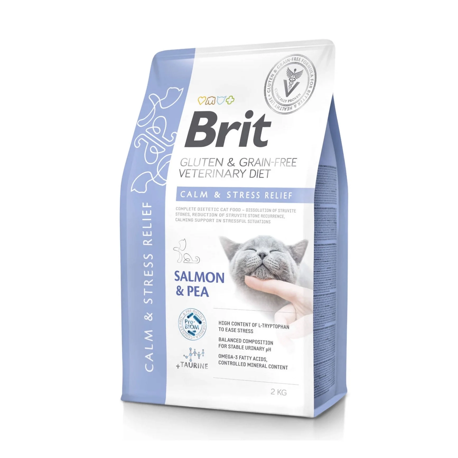 Brit Veterinary Diet Cat Calm & Stress Relief, 2 кг