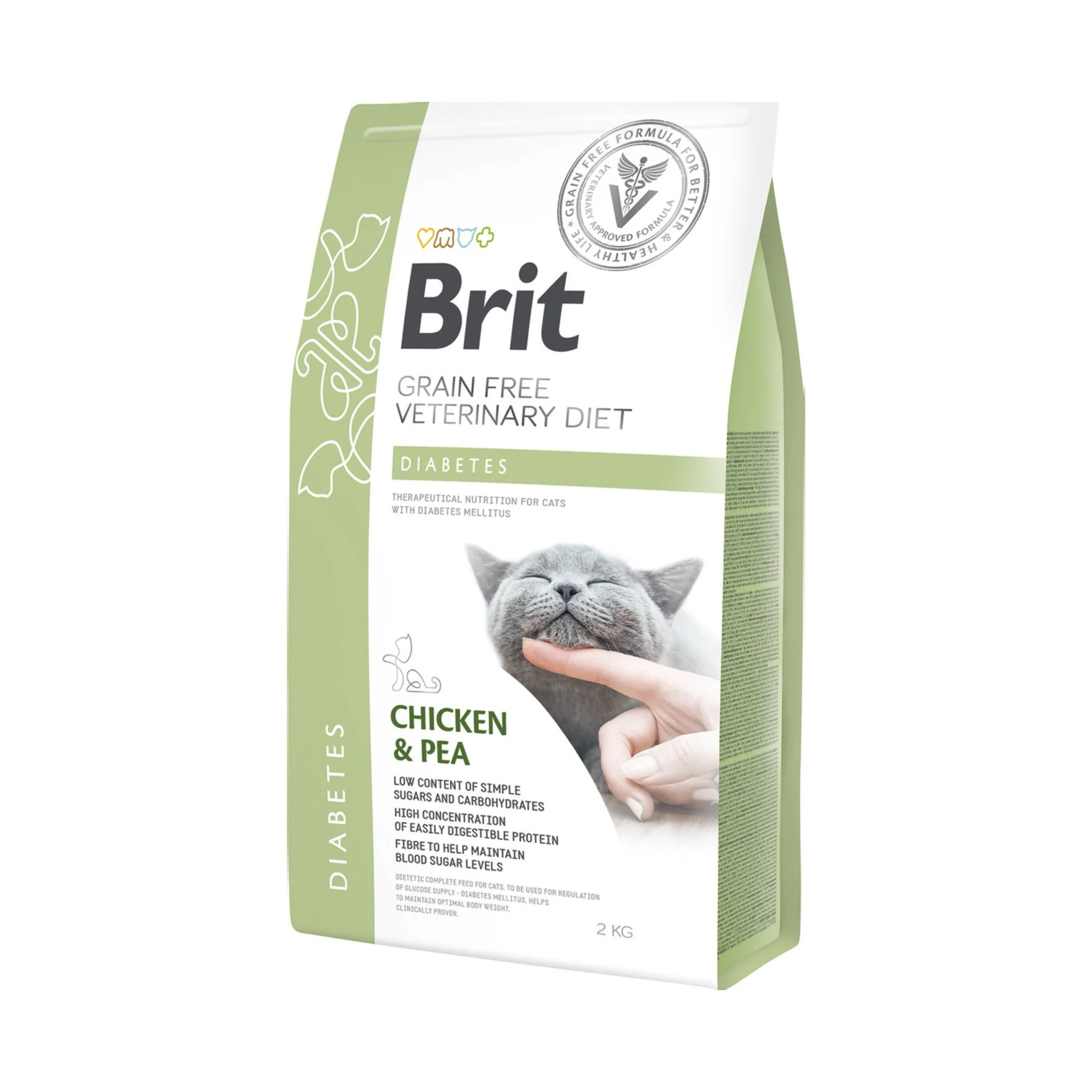 Brit Veterinary Diet Cat Diabetes, 2 kg
